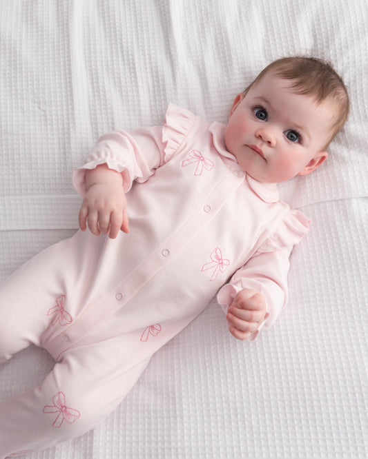 Caramelo Kids Baby Girl Pink Babygrow & Bib Set