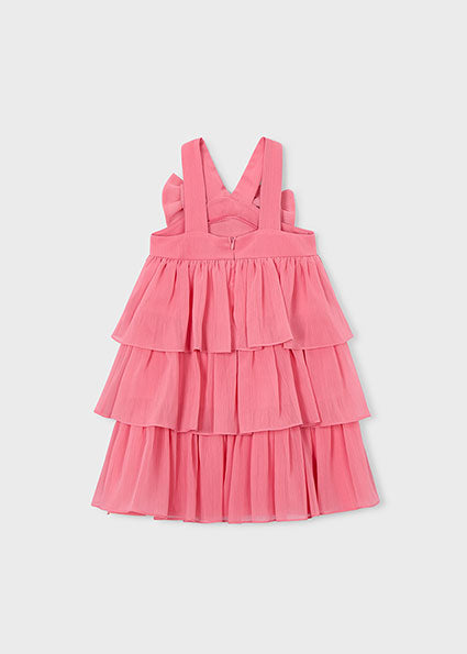 Mayoral Girls Pink Tiered Dress