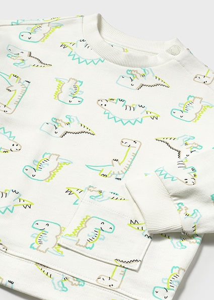 Mayoral Baby Boy Dinosaur Print Shorts Set