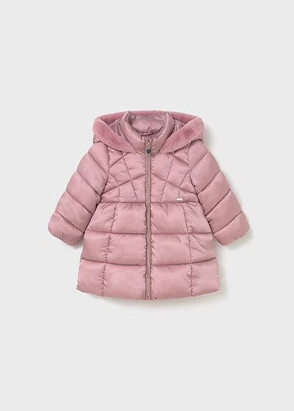 Mayoral Girls Beige Hooded Coat