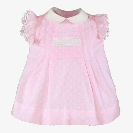 Miranda Baby Girl Pink Cotton Dress
