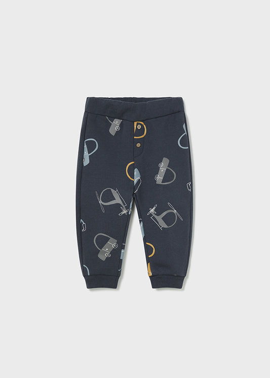 Mayoral Baby Boy Navy Car Motif Tracksuit