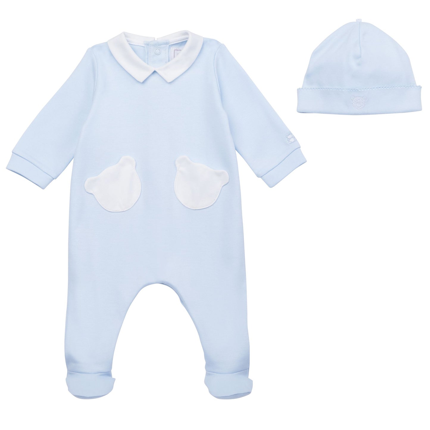 Emile et Rose Henry Baby Boy Blue Babygrow & Hat Set