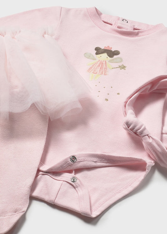 Mayoral Baby Girl Pink Tutu Outfit Set