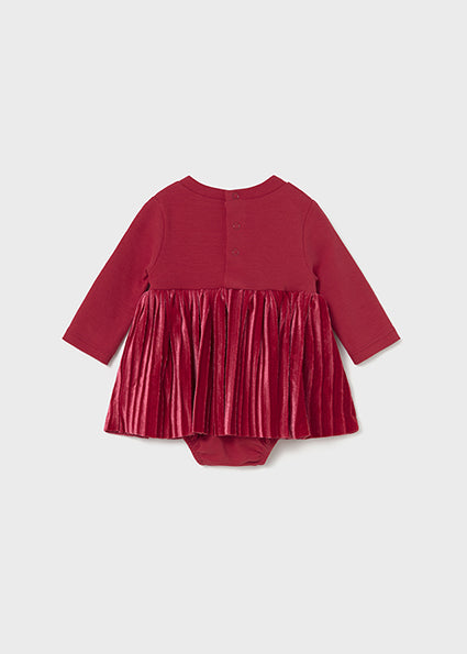 Mayoral Baby Girl Red Pleated Dress