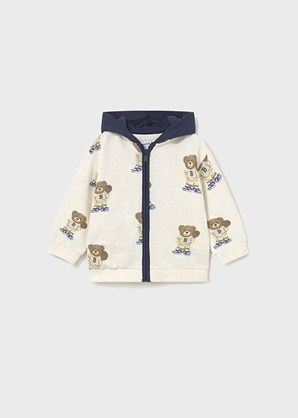 Mayoral Boys Navy & Ivory Teddy Print Tracksuit 3 Piece