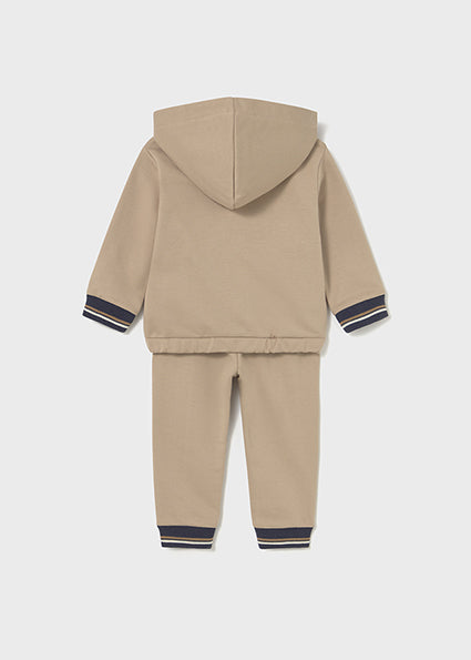 Mayoral Boys Beige Hooded Tracksuit