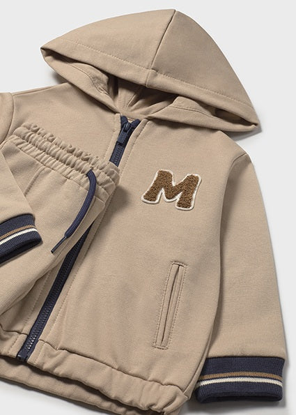 Mayoral Boys Beige Hooded Tracksuit