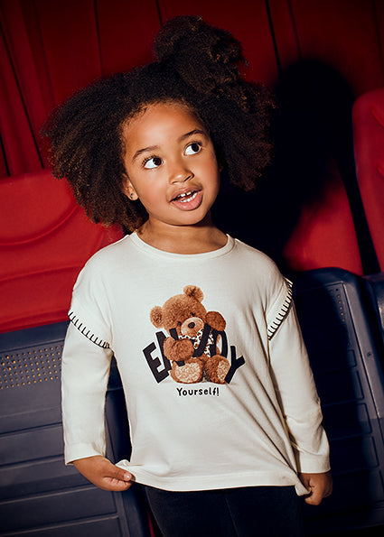 Mayoral Girls Ivory & Black Legging Set