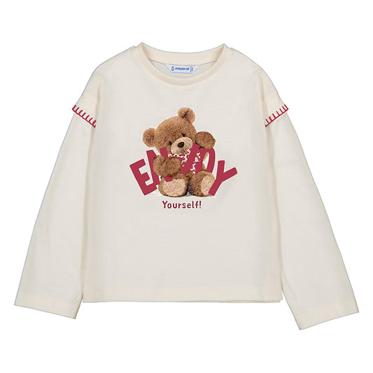 Mayoral Girls Red & Ivory Legging Set