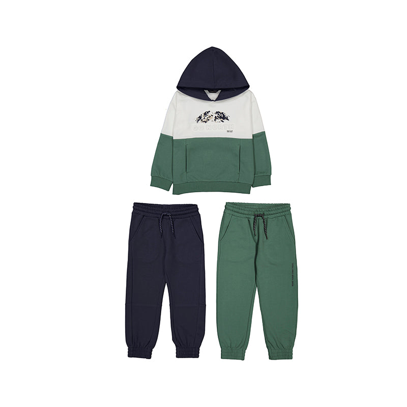 Mayoral Boys Green & Navy Tracksuit (3 Piece)