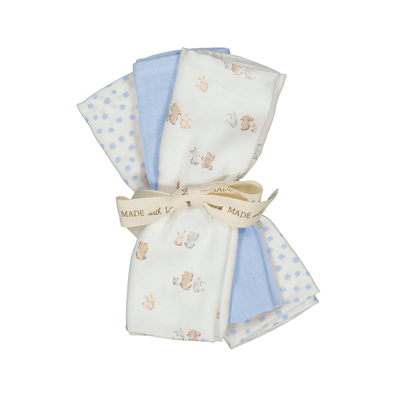Mayoral Baby Boy Blue Muslins Set of 3