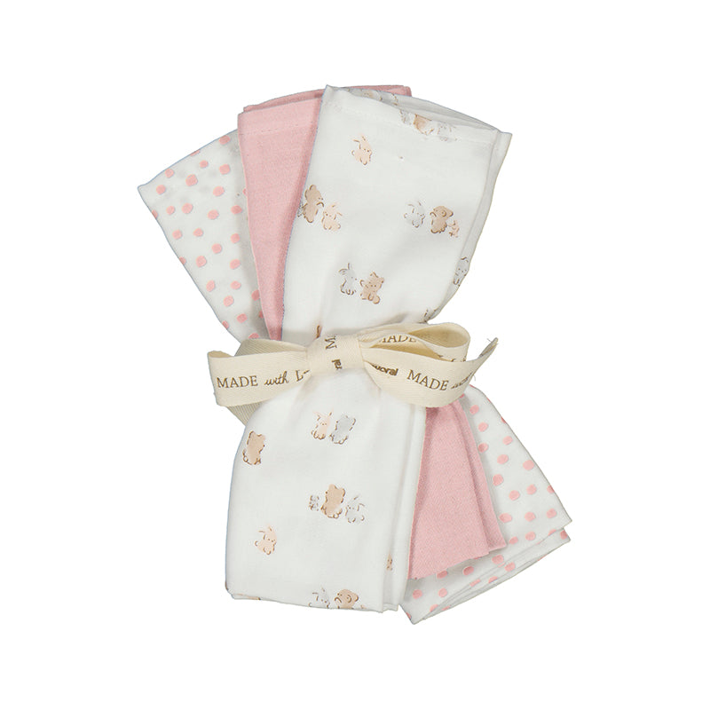 Mayoral Baby Girl Pink Muslins Set of 3