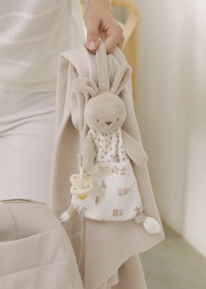 Mayoral Baby Beige Bunny Comforter