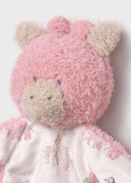 Mayoral Baby Girl Pink & Ivory Safari Print Comforter