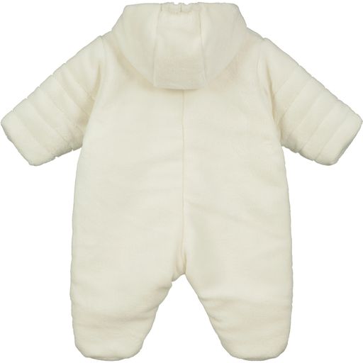 Emile et Rose Everley Ivory Velour Baby Pramsuit