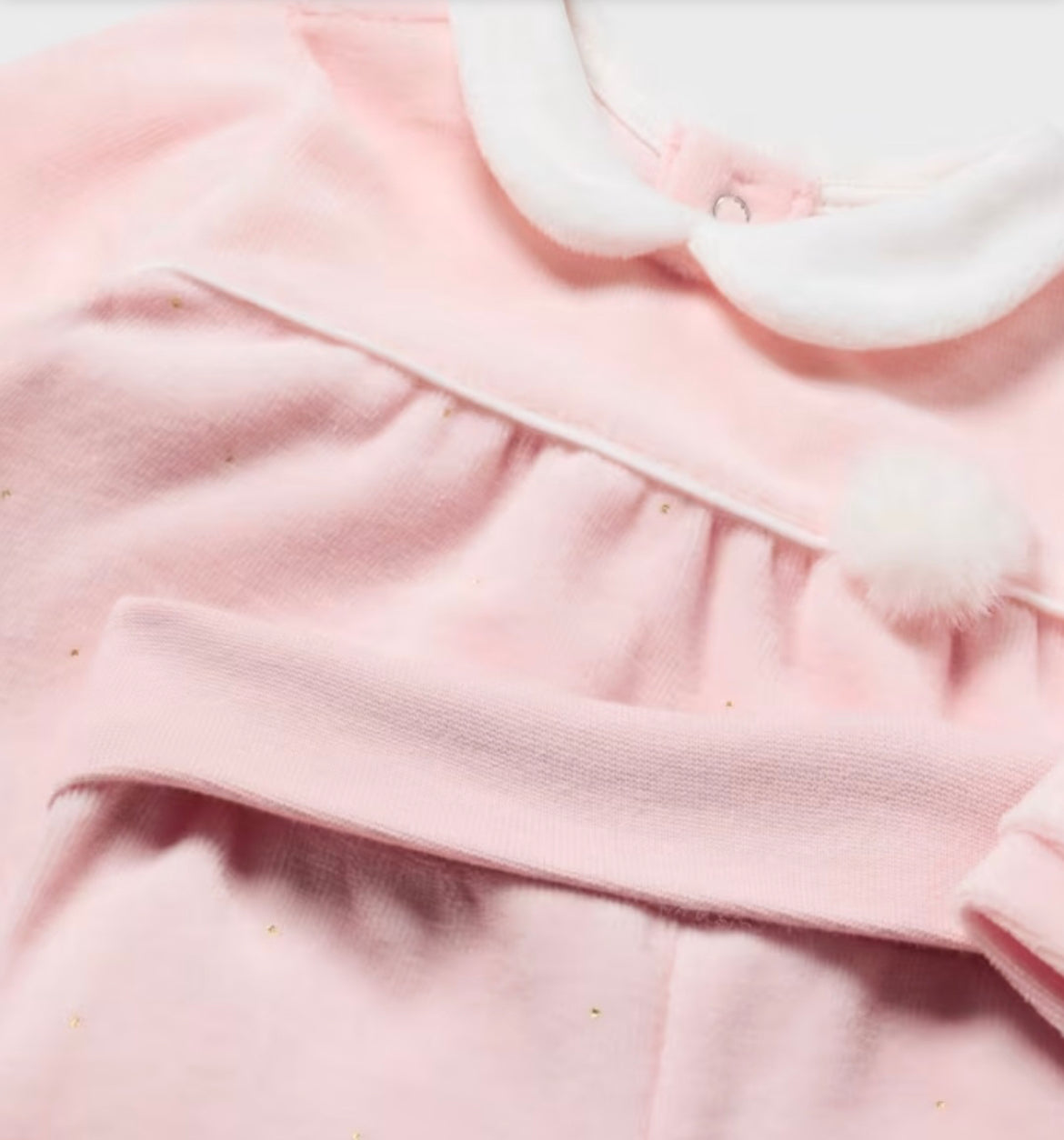 Mayoral Baby Girl Pink Velour Tracksuit