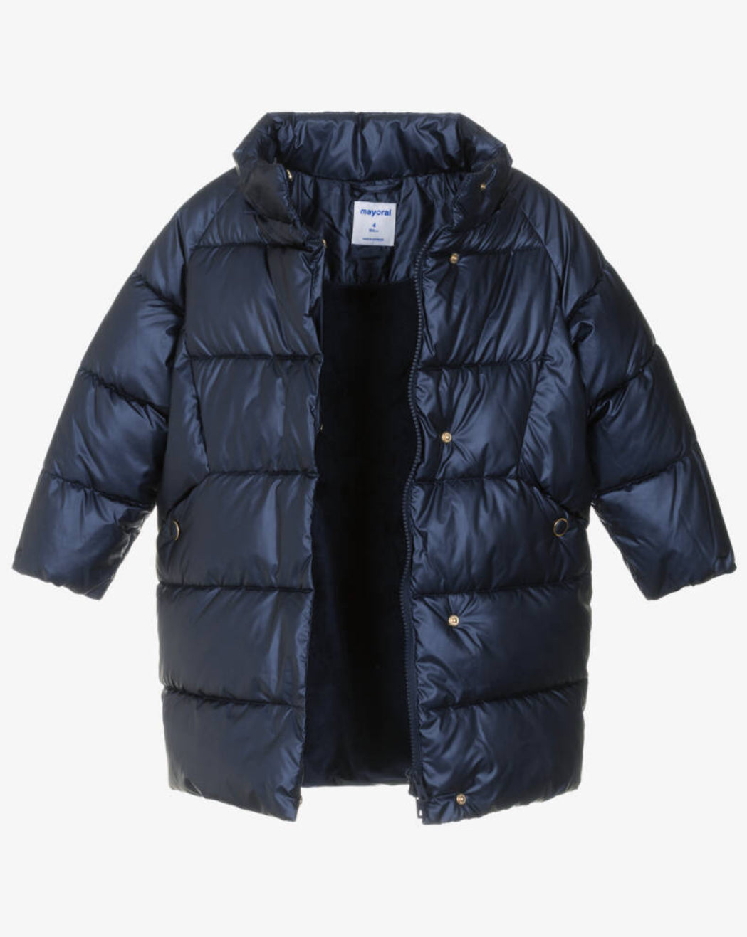 Mayoral Girls Navy Hooded Puffa Coat