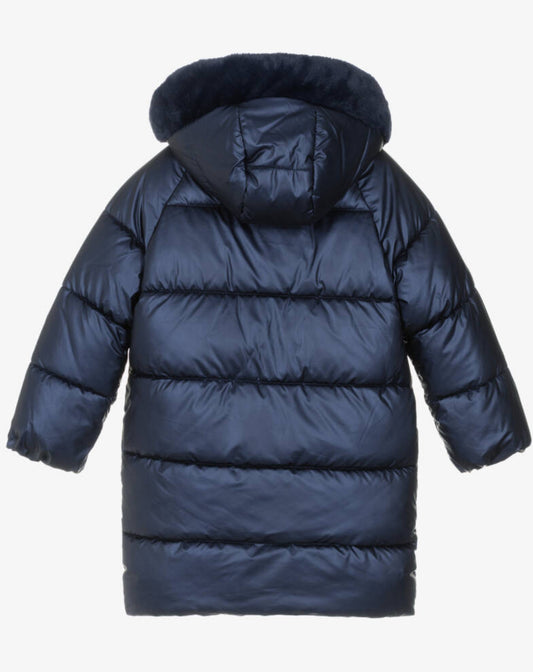 Mayoral Girls Navy Hooded Puffa Coat