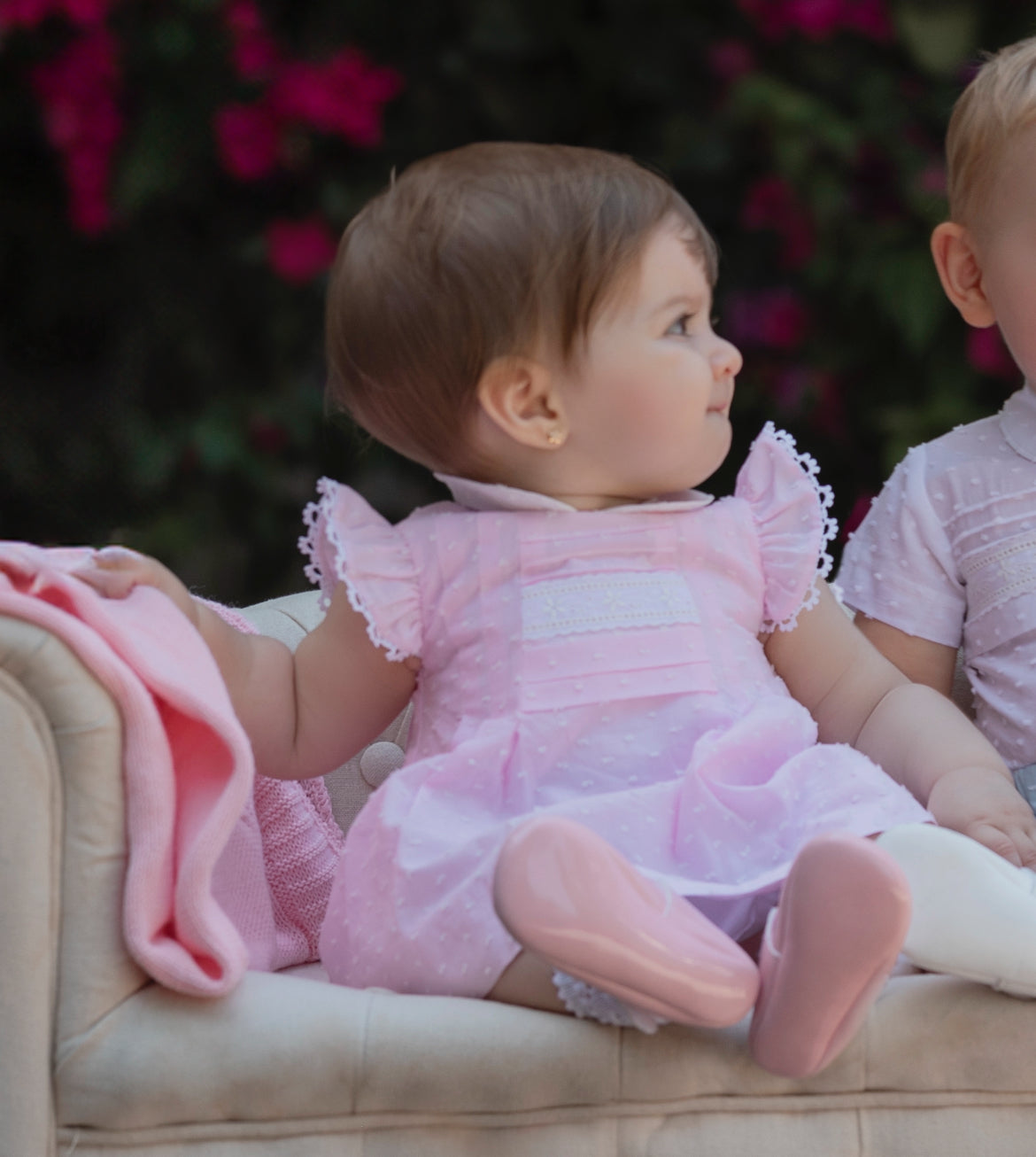 Miranda Baby Girl Pink Cotton Dress