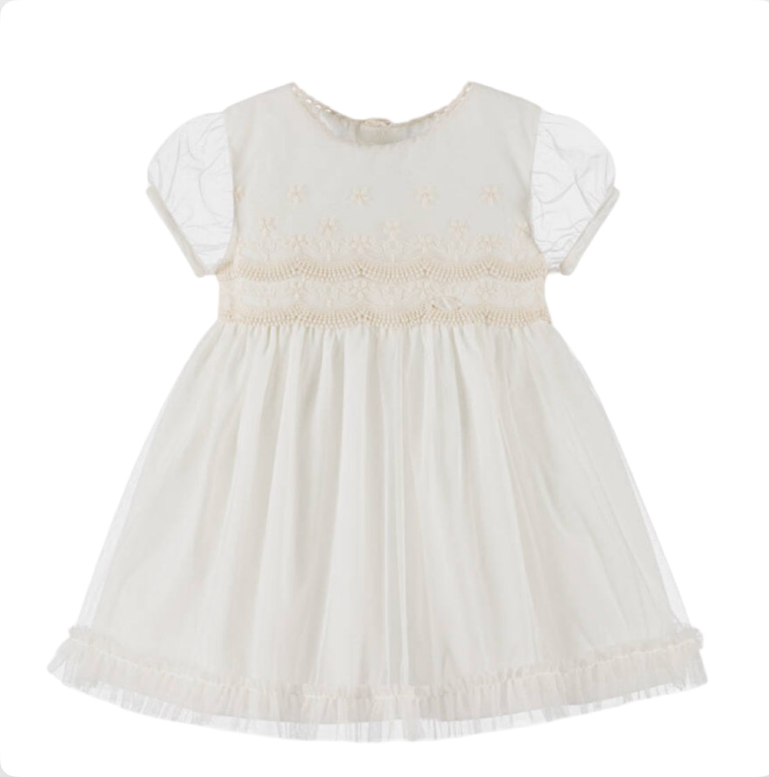 Miranda Baby Girl Ivory Tulle Dress