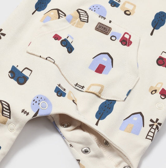 Mayoral Baby Boy Ivory Farm PrintBabygrow