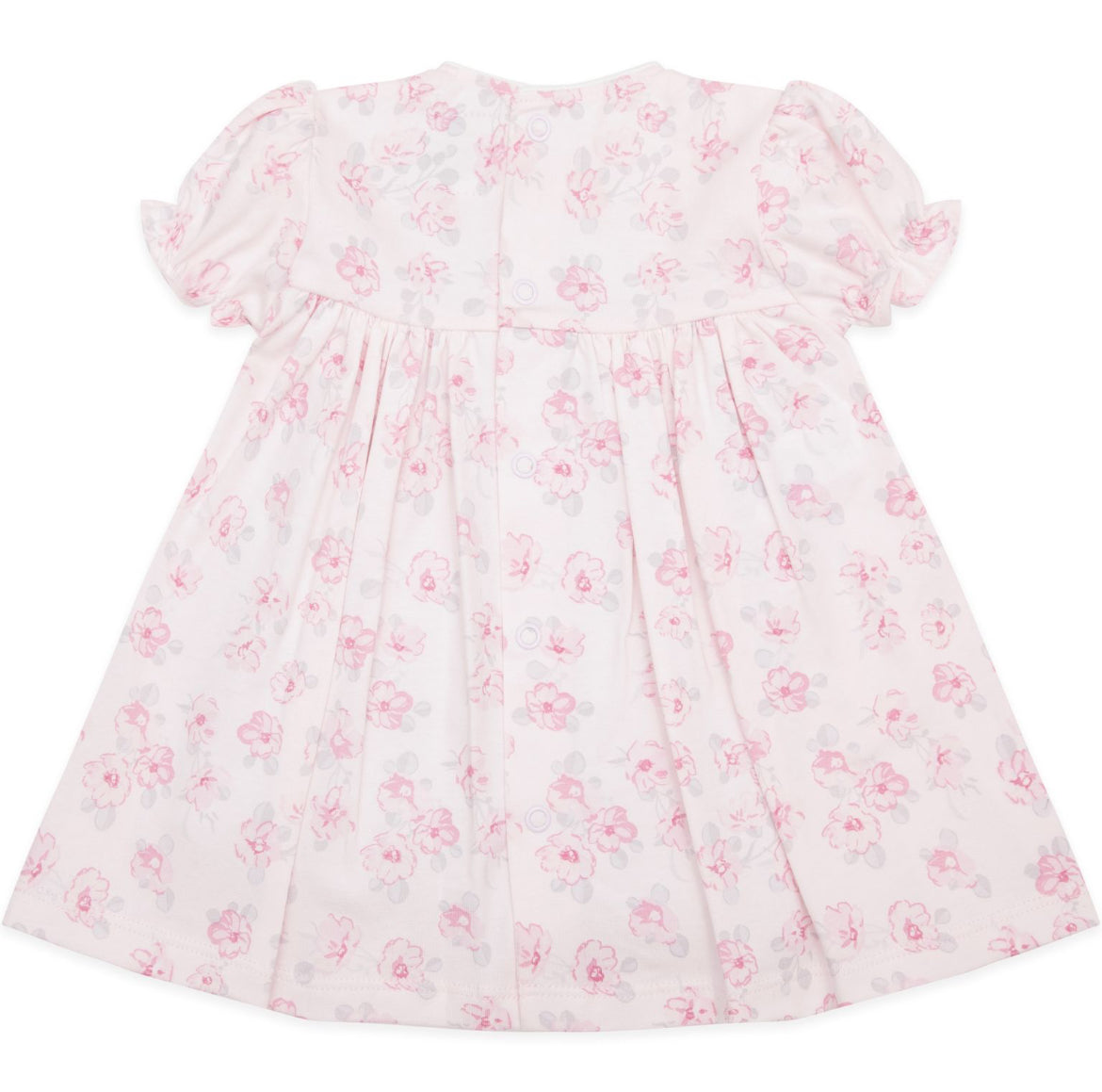Emile et Rose Janine Baby Girl Pink Floral Cotton Dress