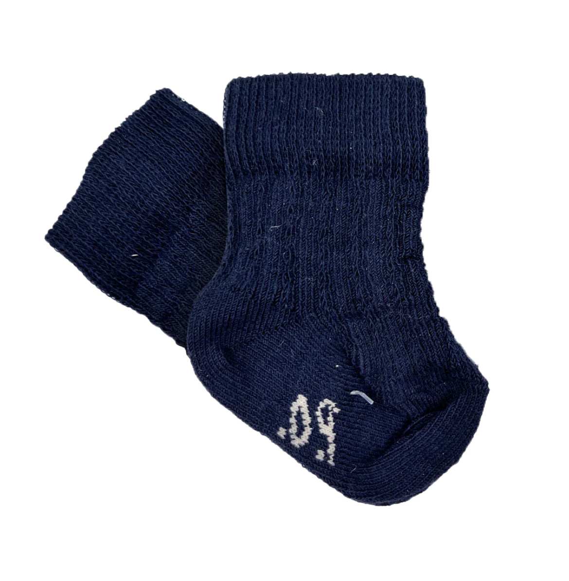 Pretty Originals Boys Navy Ribbed Ankle Socks