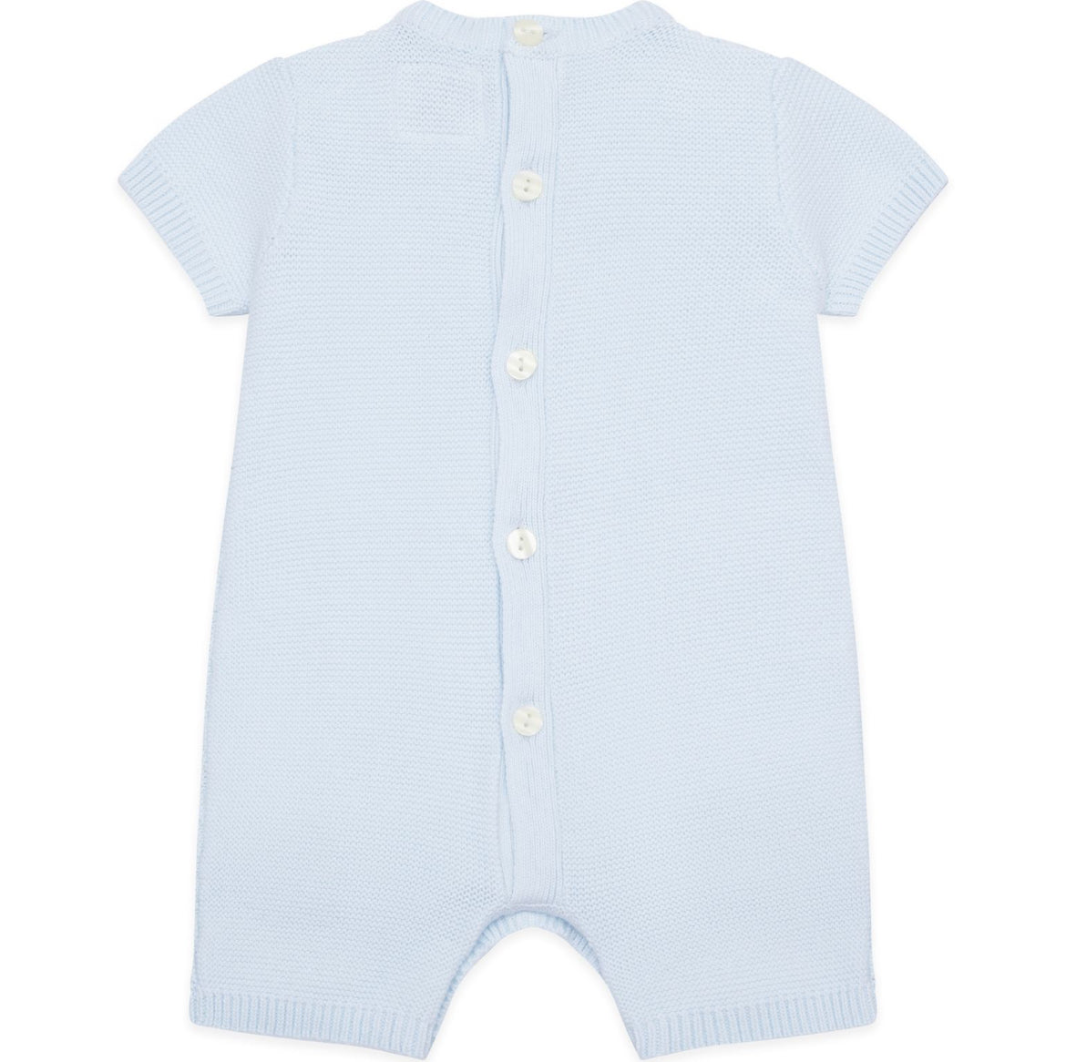 Emile et Rose James Baby Boy Blue Knitted Cotton Romper