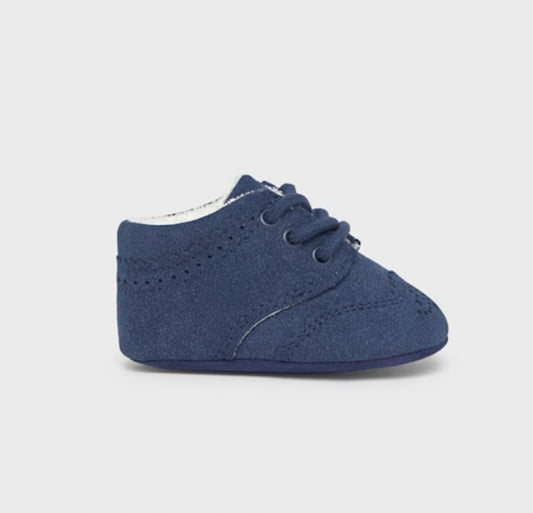 Mayoral Baby Navy Brogue Pram Shoes