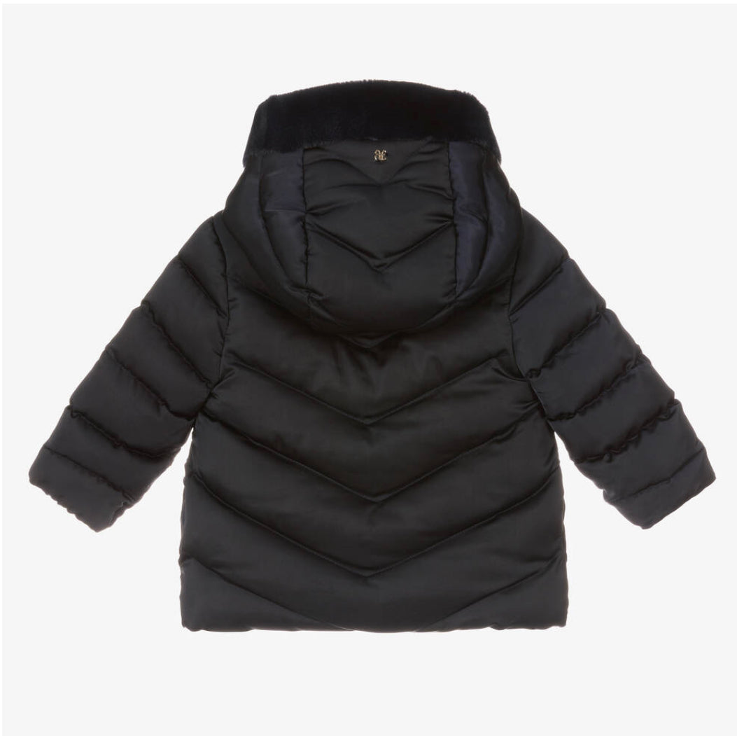 Abel & Lula Baby Girl Navy Coat