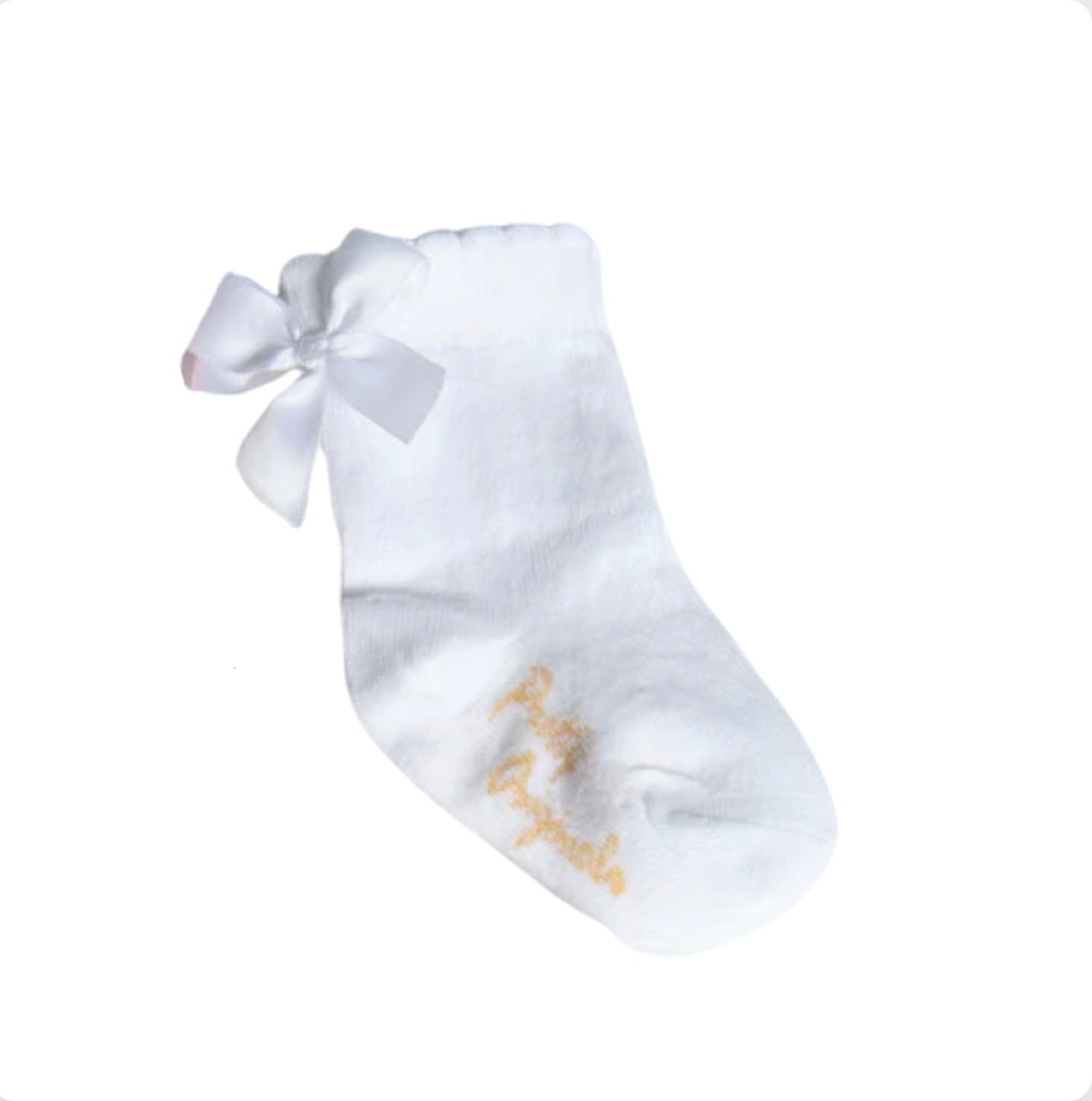 Pretty Originals Girls White Ankle Socks