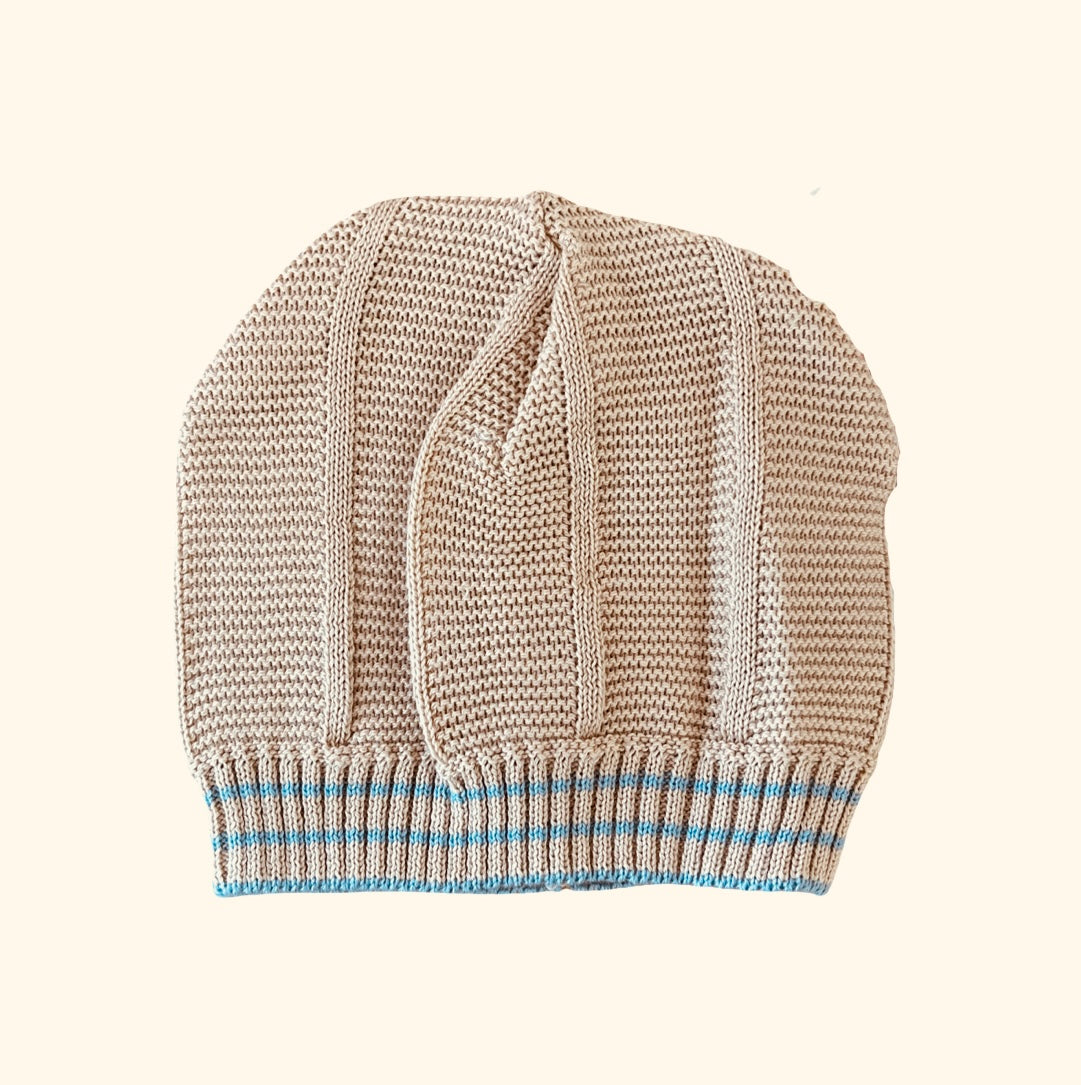 Pretty Originals Baby Boy Beige Cotton Hat