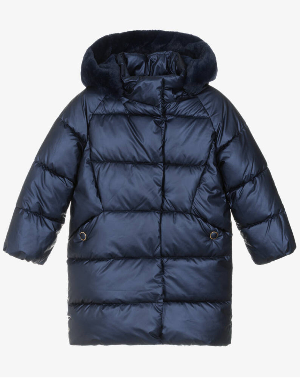 Mayoral Girls Navy Hooded Puffa Coat