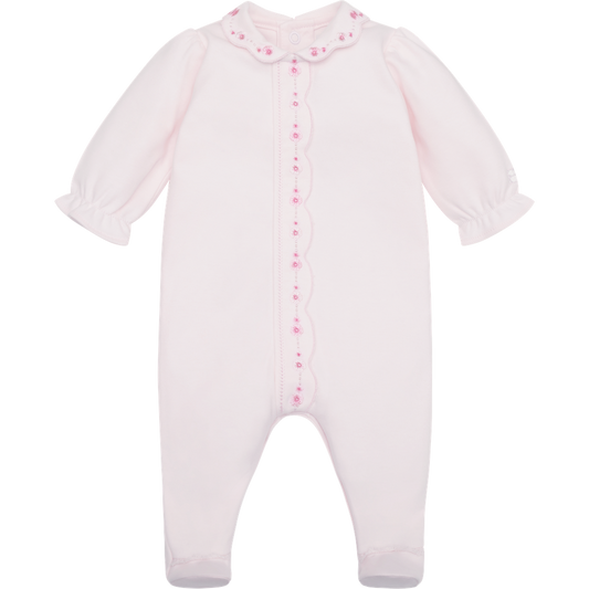 Emile et Rose Kelly Baby Girl Pink Cotton Babygrow