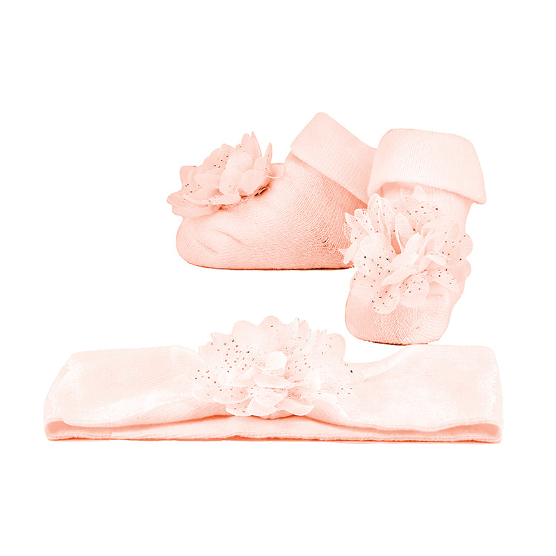 Mayoral Baby Girl Pink Headband & Socks Gift Set