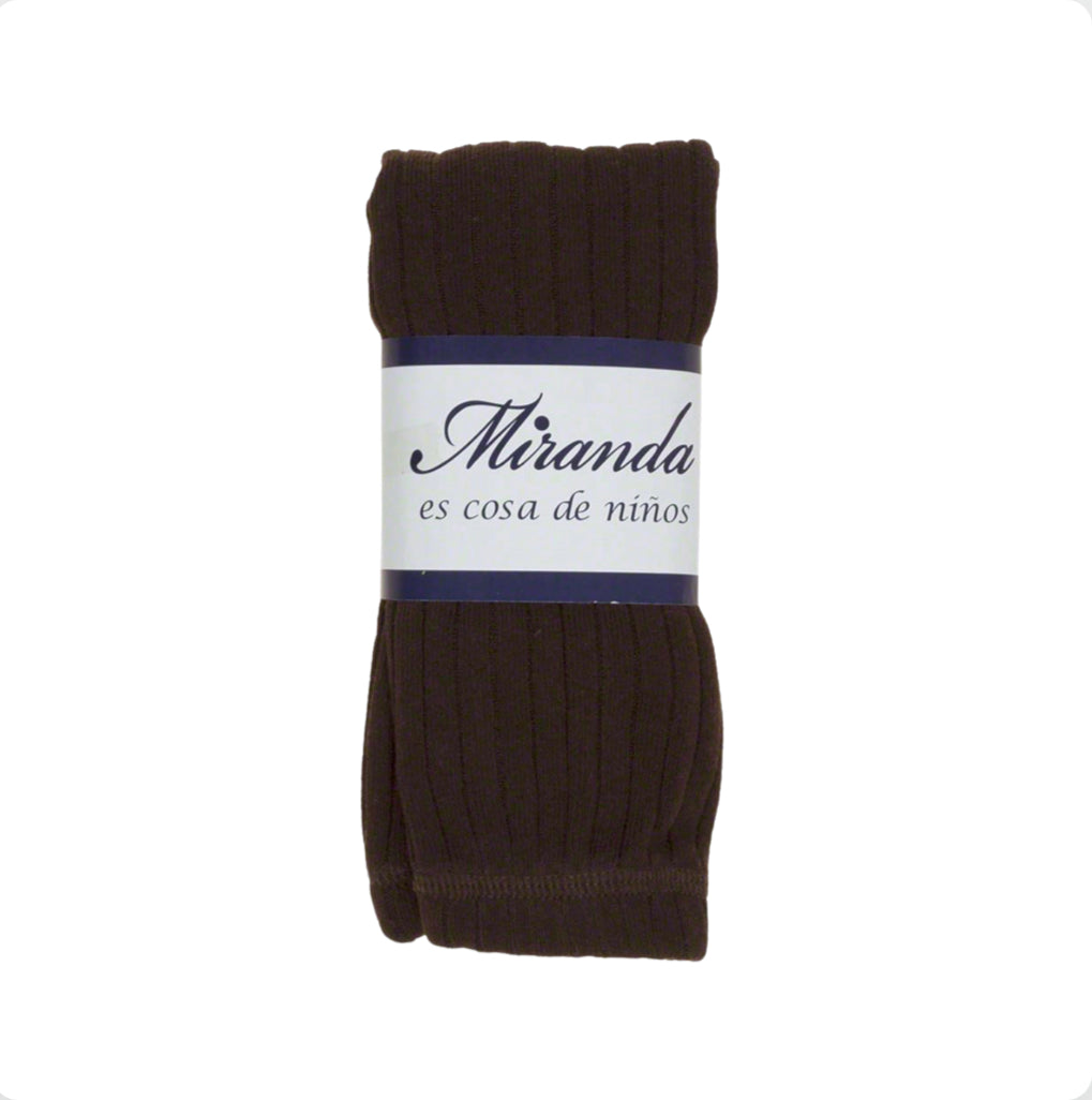 Miranda Girls Navy Ribbed Tights