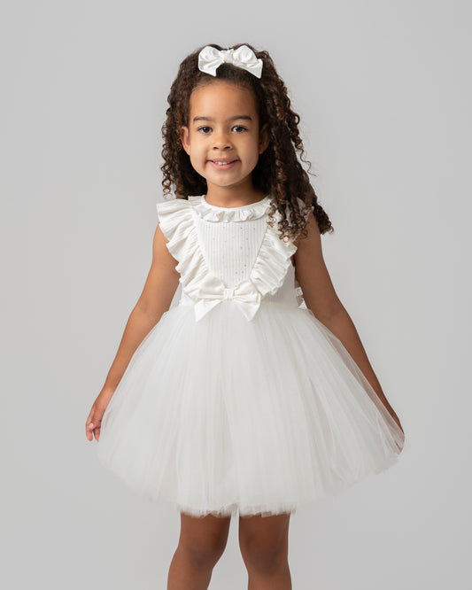 Caramelo Kids Girls Ivory Tulle Dress