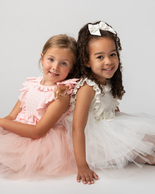 Caramelo Kids Girls Pink Tulle Dress