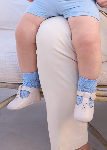 Mayoral Baby Beige T Bar Pram Shoes