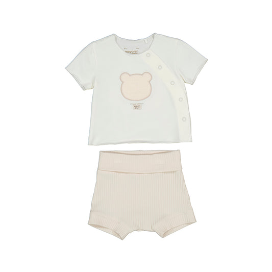 Mayoral Baby Unisex Beige Teddy Motif Outfit