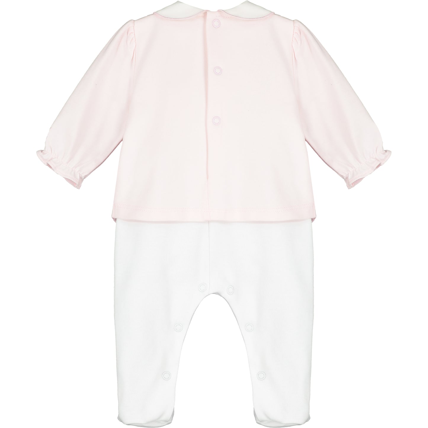 Emile et Rose Betty Baby Girl Pink & Ivory Babygrow & Headband