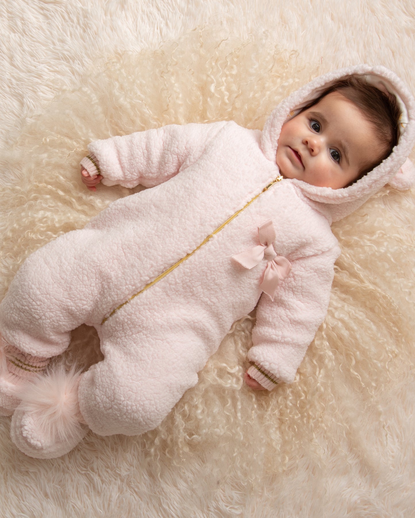 Caramelo Kids Baby Girl Pink Pramsuit