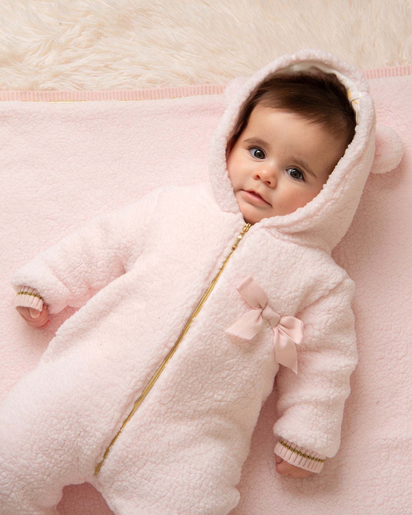 Caramelo Kids Baby Girl Pink Pramsuit