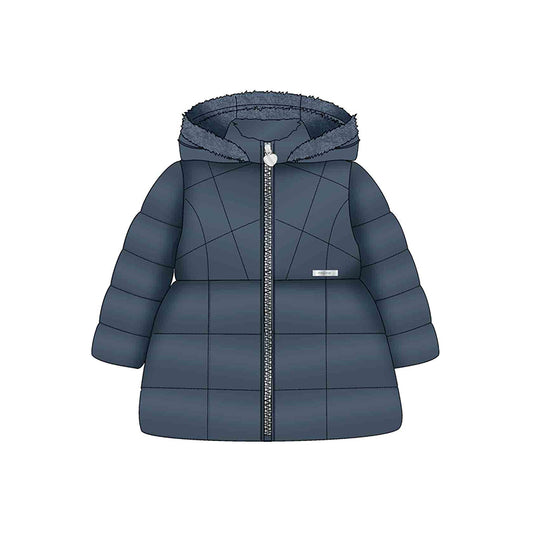 Mayoral Girls Navy Hooded Coat