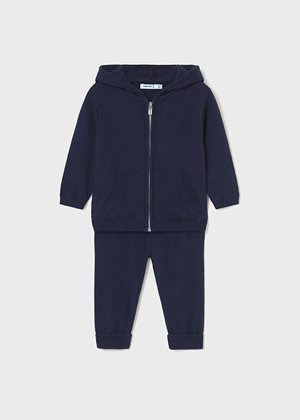 Mayoral Boys Navy Knitted Tracksuit