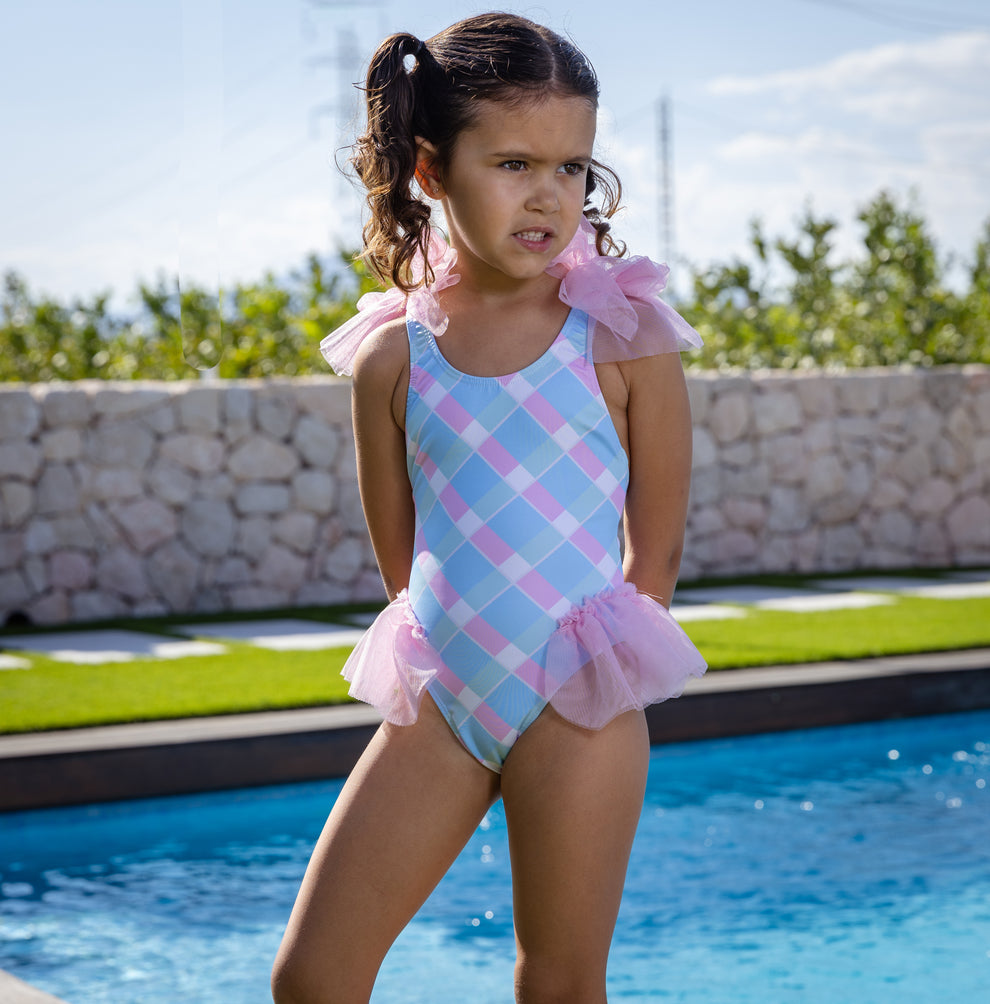 Rochy Girls Pink & Blue Swimsuit – Little Darlings Closet