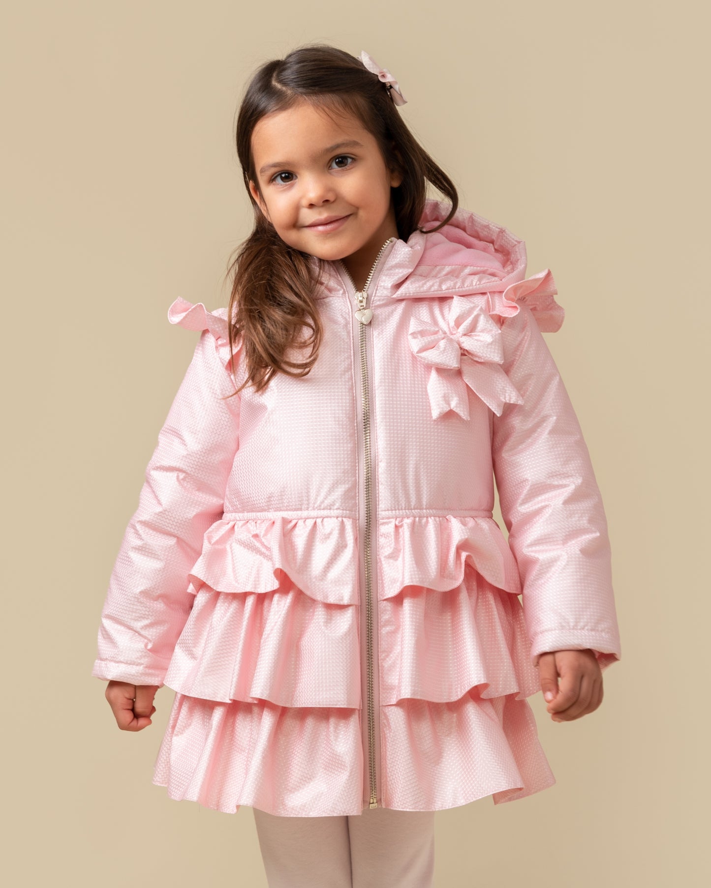 Caramelo Kids Girls Pink Coat