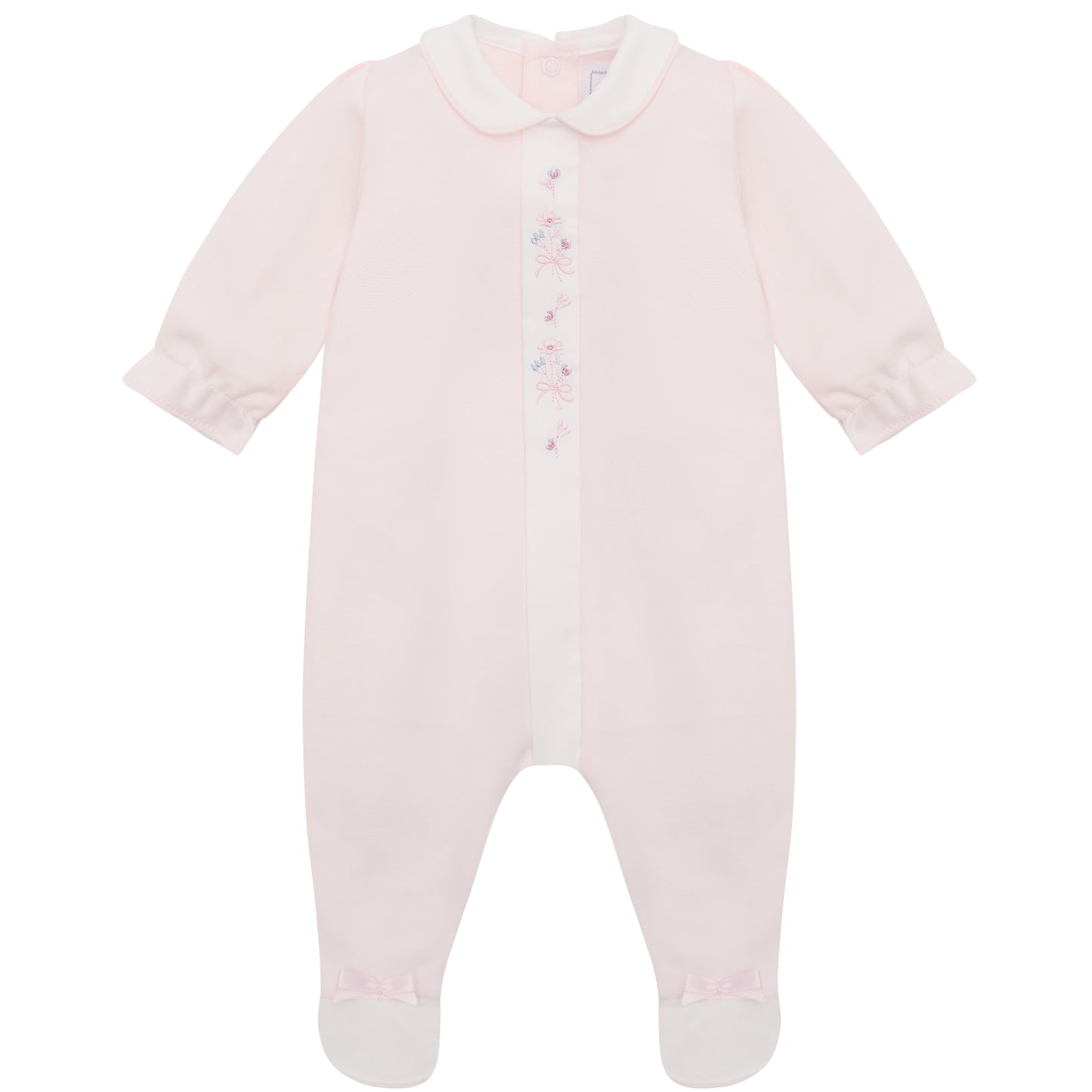 Emile et Rose Loretta Baby Girl Pink Cotton Babygrow & Hat Set