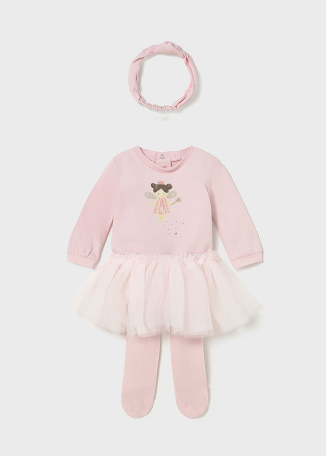 Mayoral Baby Girl Pink Tutu Outfit Set